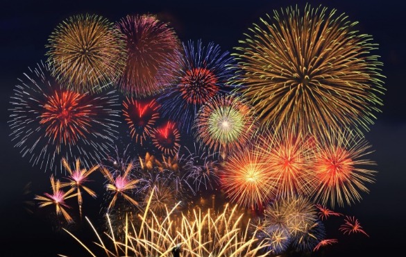 fireworks at night | Coastline Realty Vacations