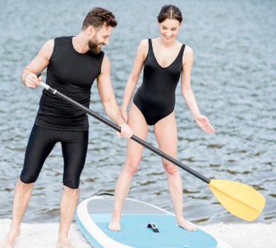 topsail island paddle boarding lessons | Coastline Realty Vacations
